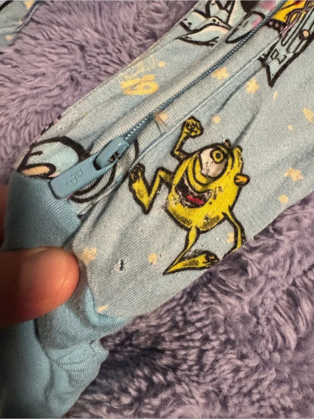 Posh Peanut Monsters Inc Bamboo Zippy 3-6 Months